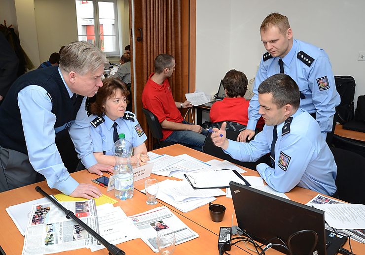 Cvičení INEX. Foto: Pavel Pech / HZS ÚK